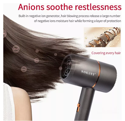 🌟 Secador 2 Velocidades 750W Sokany - ¡Tu mejor aliado para un cabello perfecto! 🌟
