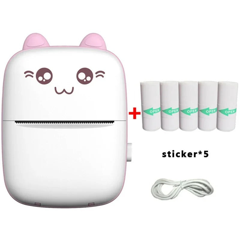 🎨📸Mini Impresora Portátil 2 Rollos para Niño 🎨📸