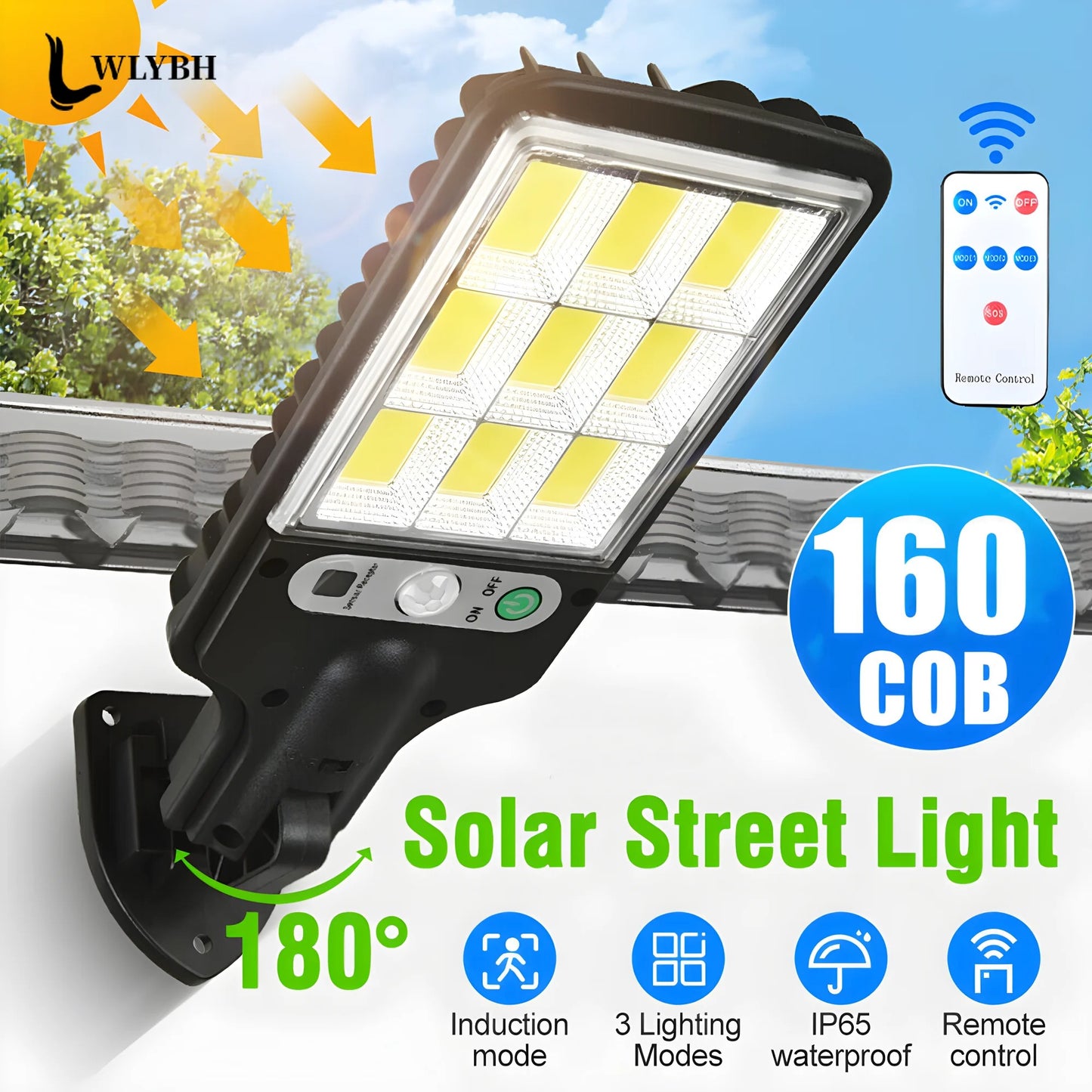 🌞 SolarLamp™ 30W con Sensor de Movimiento + Control Remoto 🌞