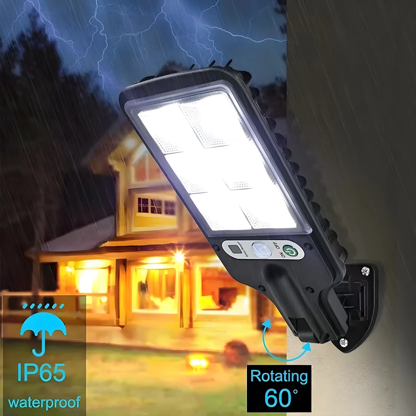 🌞 SolarLamp™ 30W con Sensor de Movimiento + Control Remoto 🌞
