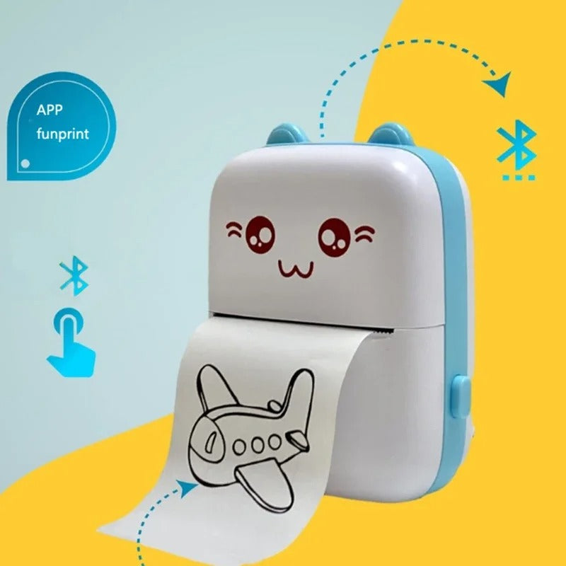 🎨📸Mini Impresora Portátil 2 Rollos para Niño 🎨📸