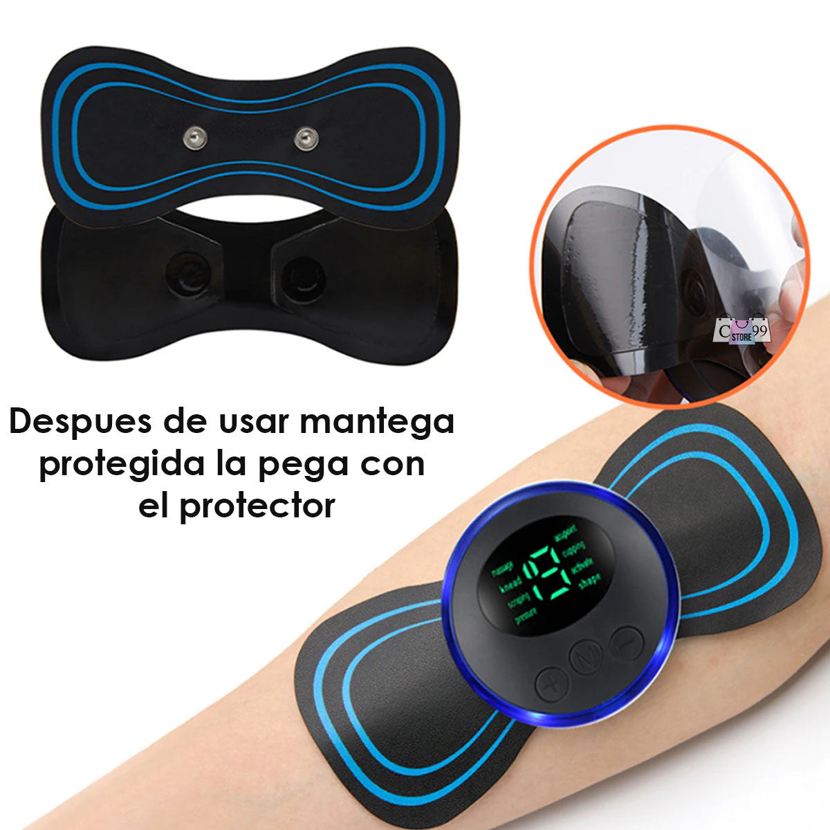 🌟 MINI MASAJEADOR CERVICAL ELÉCTRICO RECARGABLE USB + CONTROL EXTRA 🌟