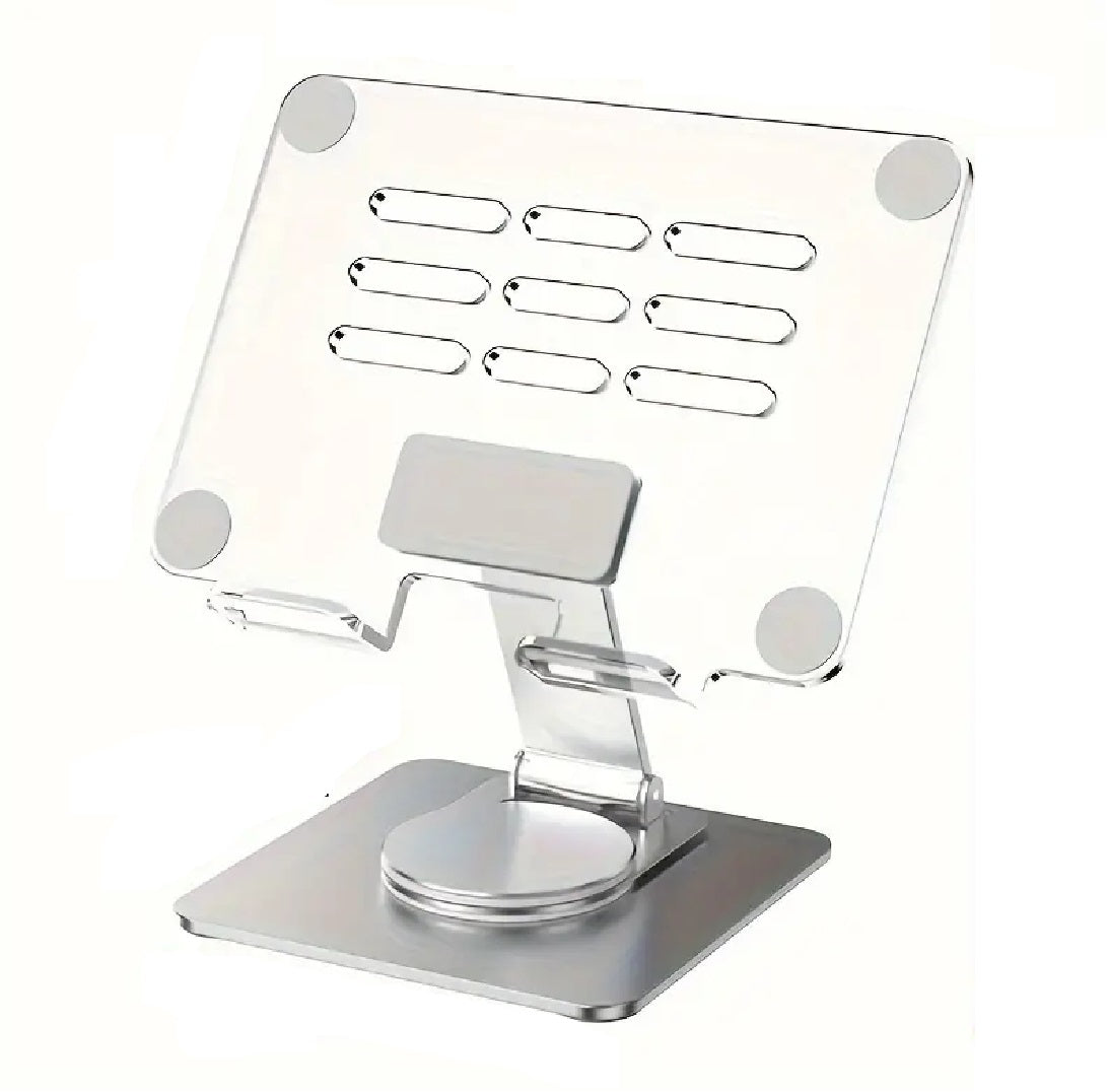 📱 Soporte Acrílico para Tableta Base Giratoria: Estabilidad y Estilo ✨