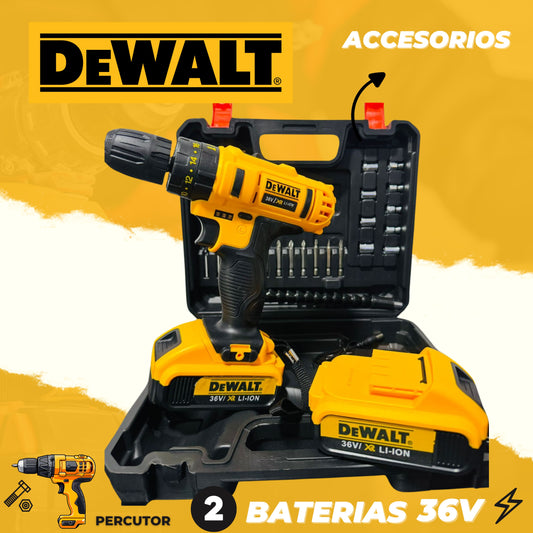 ¡✨ Taladro DEWALT Percutor 36V – Potencia y Precisión en tus manos! 🔧⚡