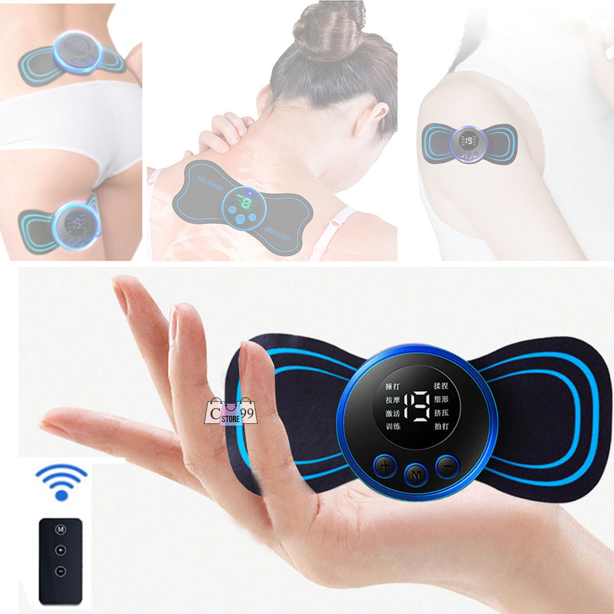 🌟 MINI MASAJEADOR CERVICAL ELÉCTRICO RECARGABLE USB + CONTROL EXTRA 🌟