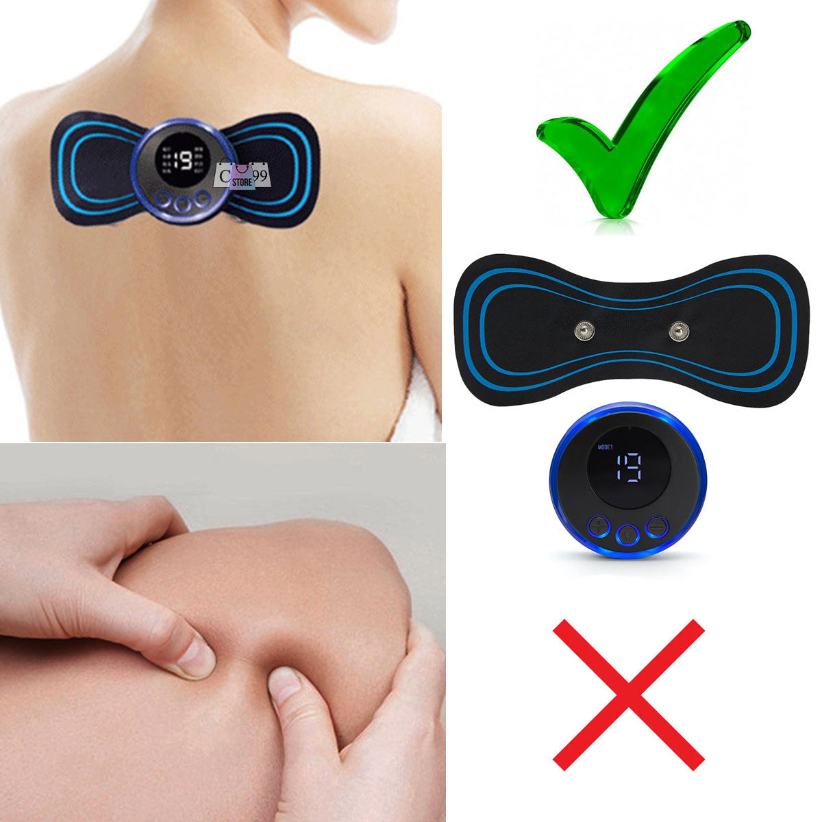 🌟 MINI MASAJEADOR CERVICAL ELÉCTRICO RECARGABLE USB + CONTROL EXTRA 🌟