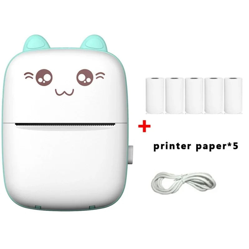 🎨📸Mini Impresora Portátil 2 Rollos para Niño 🎨📸