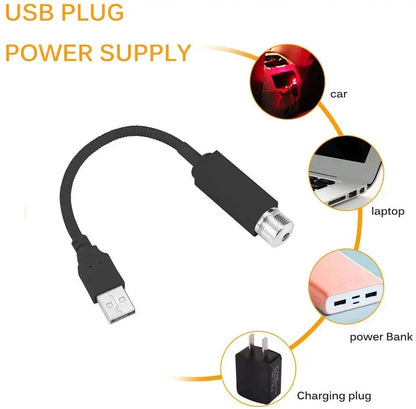 🌟 Proyector Luz LED Estrellas USB 🌟