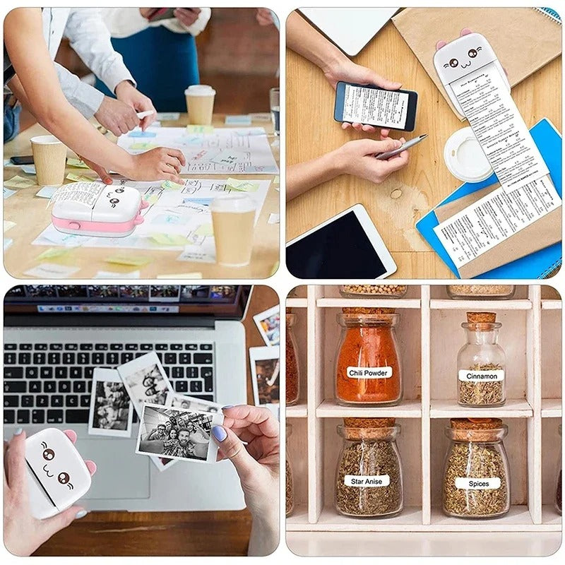 🎨📸Mini Impresora Portátil 2 Rollos para Niño 🎨📸