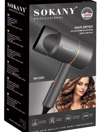 🌟 Secador 2 Velocidades 750W Sokany - ¡Tu mejor aliado para un cabello perfecto! 🌟